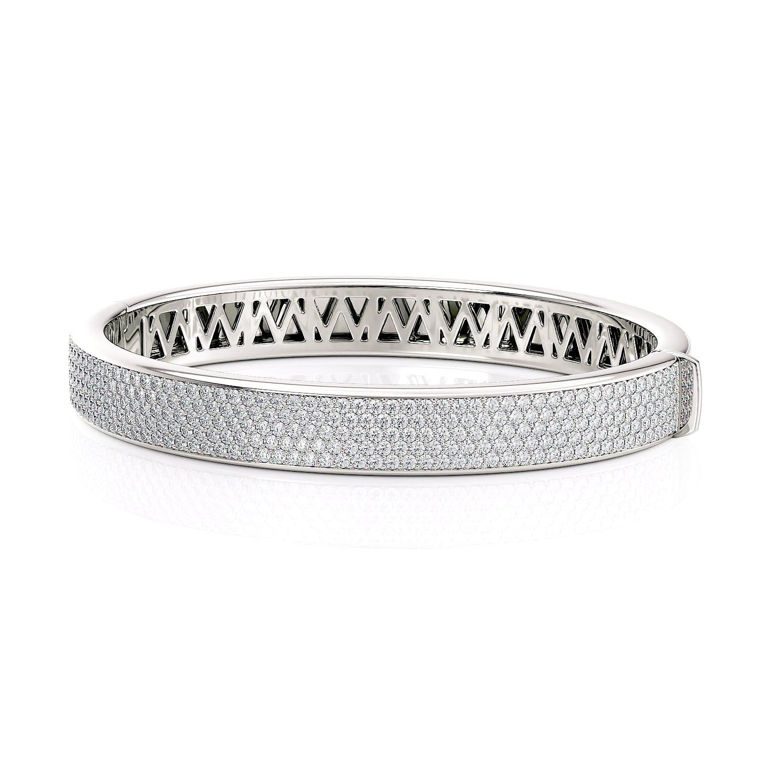 MICHAEL M Bracelets 18K White Gold / Medium Europa 5 Row Diamond Bracelet
