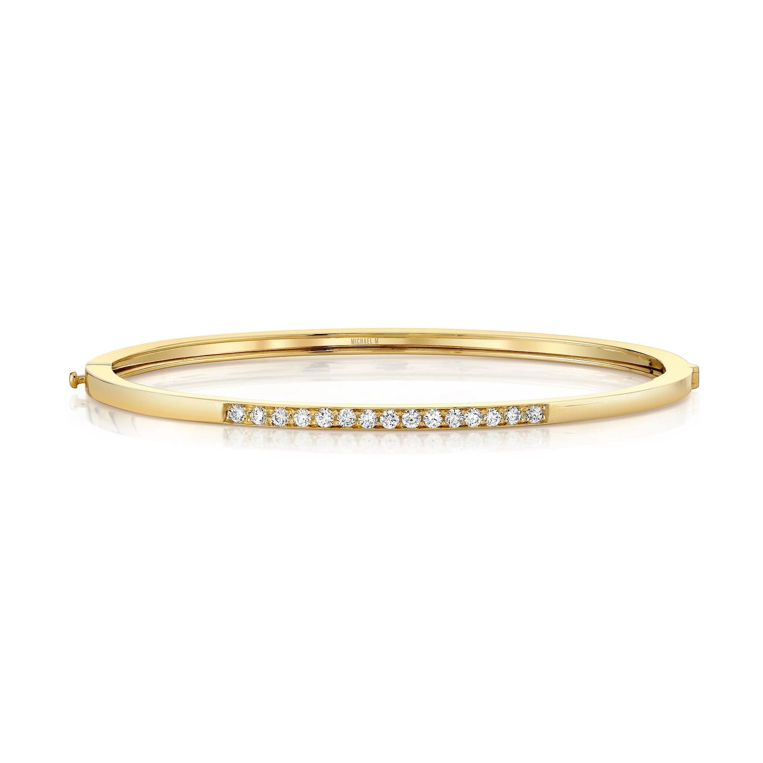 MICHAEL M Bracelets Chroma Gold Extended Pavé Stacking Bracelet