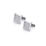MICHAEL M Cufflinks 14K White Gold Men's Tetra Cuff Links CL103