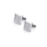MICHAEL M Cufflinks 14K White Gold Men's Tetra Cuff Links CL103