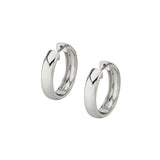 MICHAEL M Earrings 14K White Gold Orb 4mm Huggies ER443WG