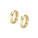 MICHAEL M Earrings 14K Yellow Gold Orb 4mm Huggies ER443YG