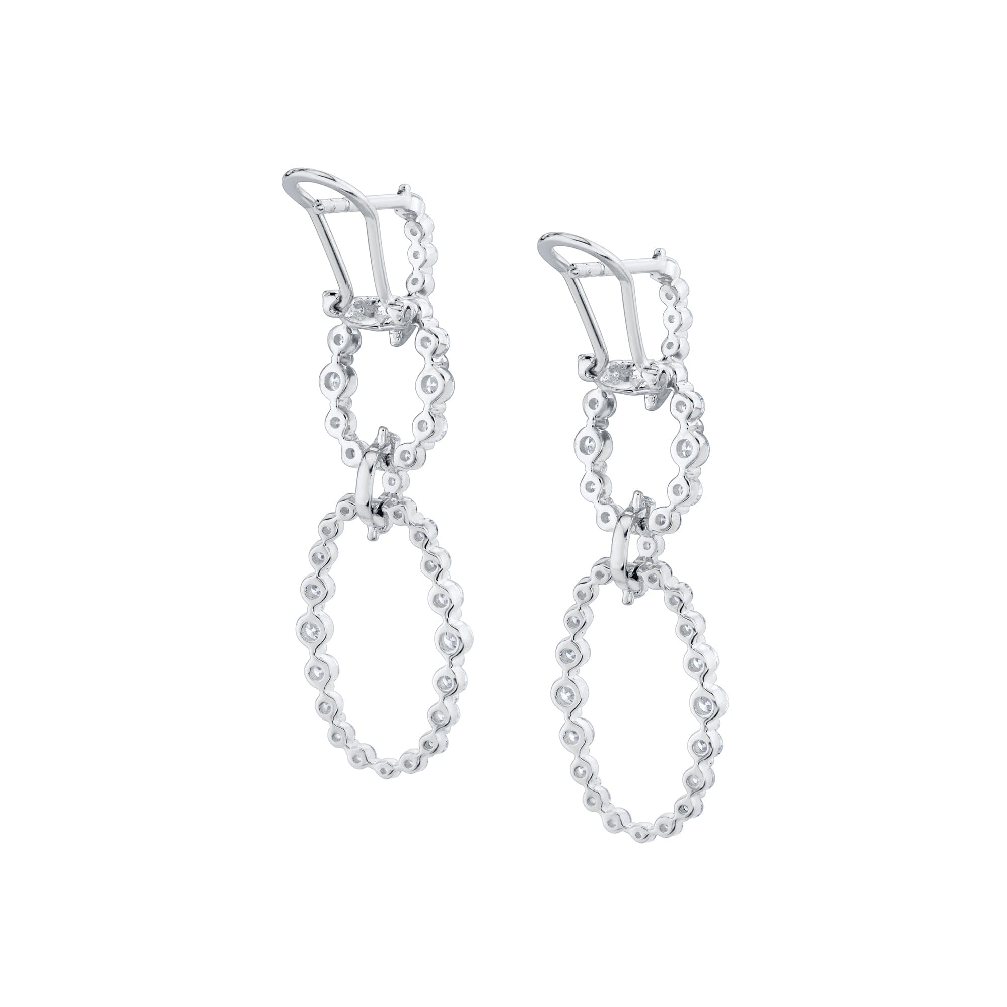 MICHAEL M Earrings Cloud Oval Drop Earrings
