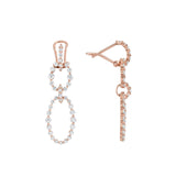 MICHAEL M Earrings Cloud Oval Drop Earrings