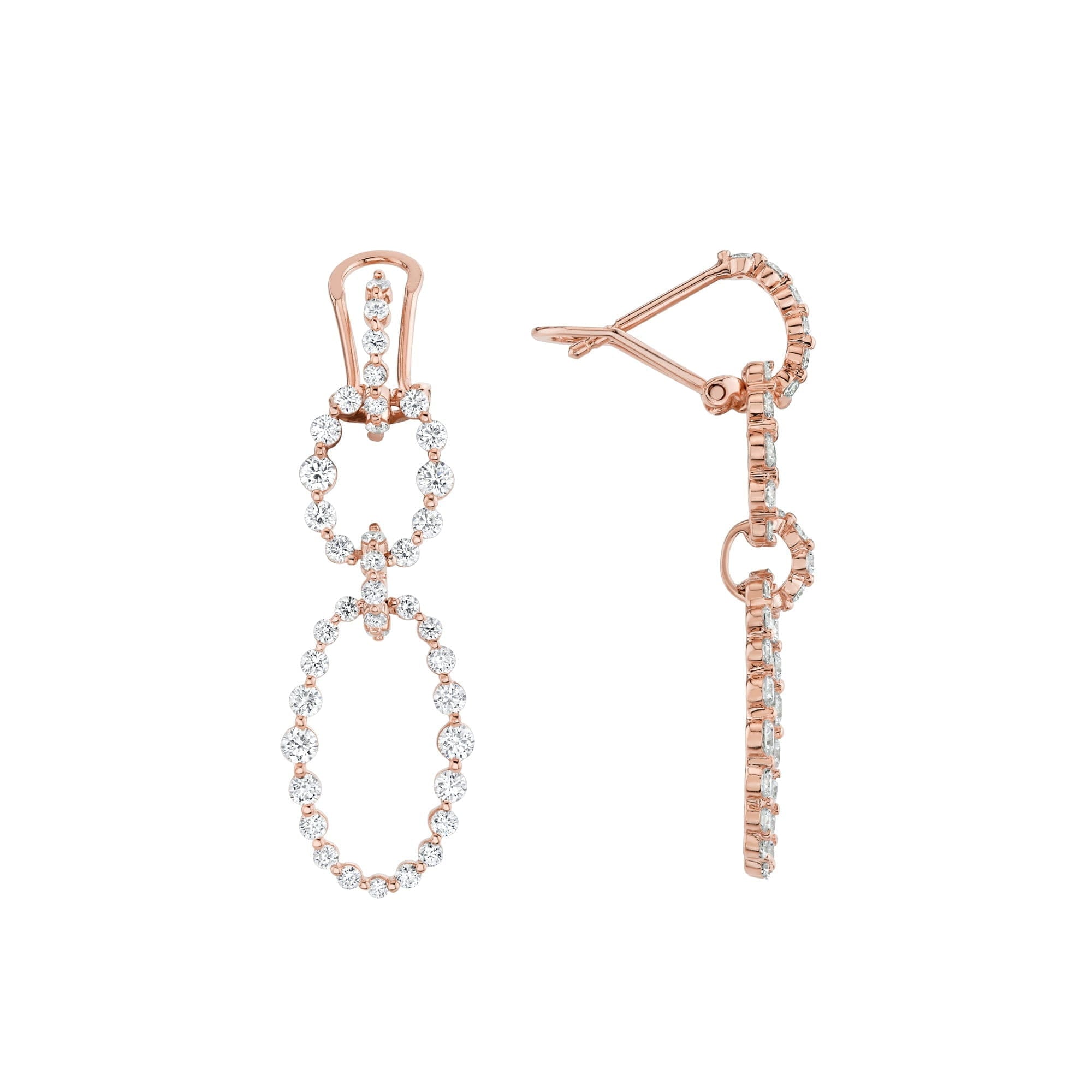 MICHAEL M Earrings Cloud Oval Drop Earrings