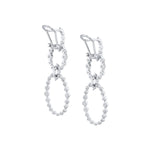 MICHAEL M Earrings Cloud Oval Drop Earrings
