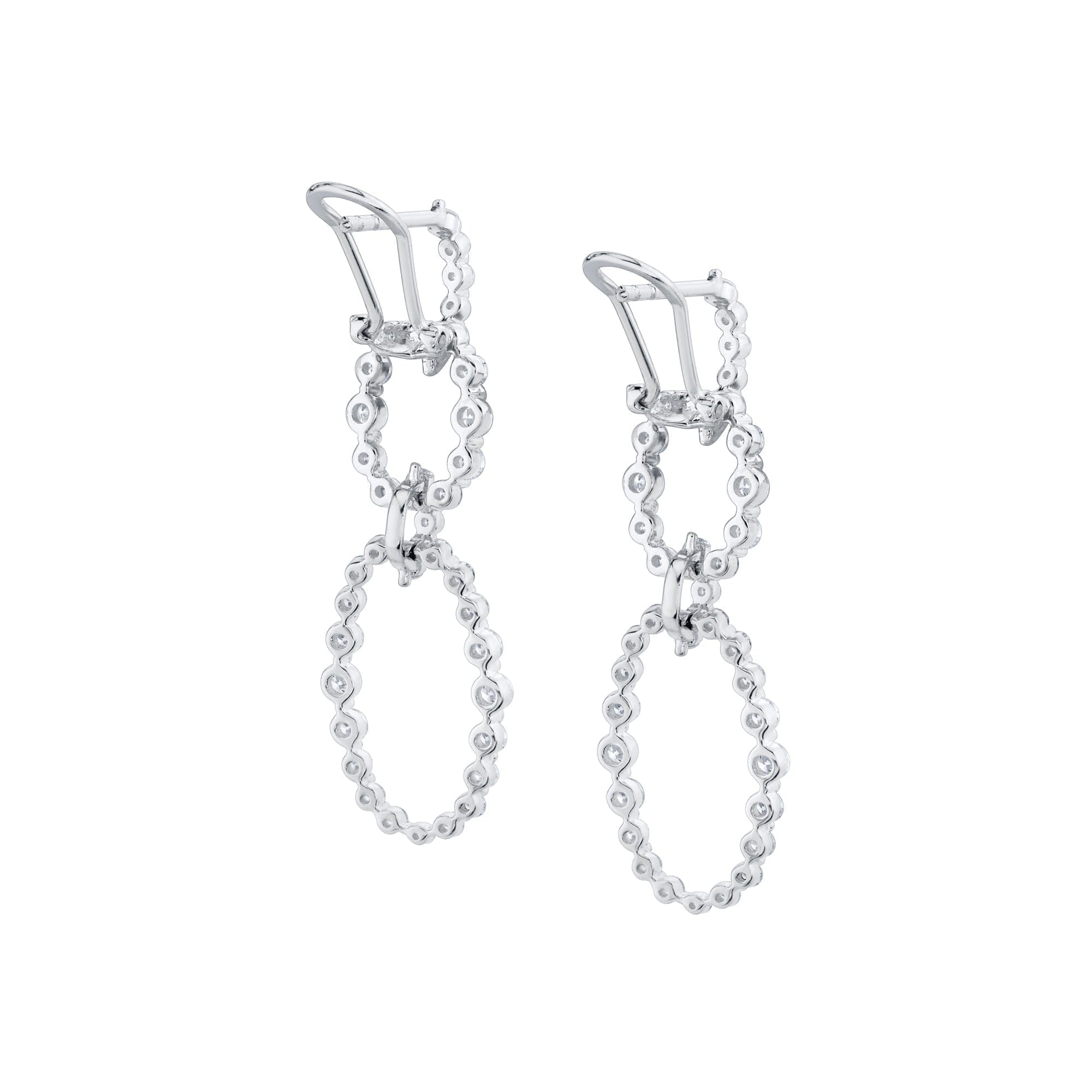 MICHAEL M Earrings Cloud Oval Drop Earrings
