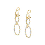 MICHAEL M Earrings Cloud Oval Drop Earrings