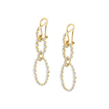 MICHAEL M Earrings Cloud Oval Drop Earrings