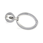 MICHAEL M Earrings Double Oval Diamond Drop Earrings