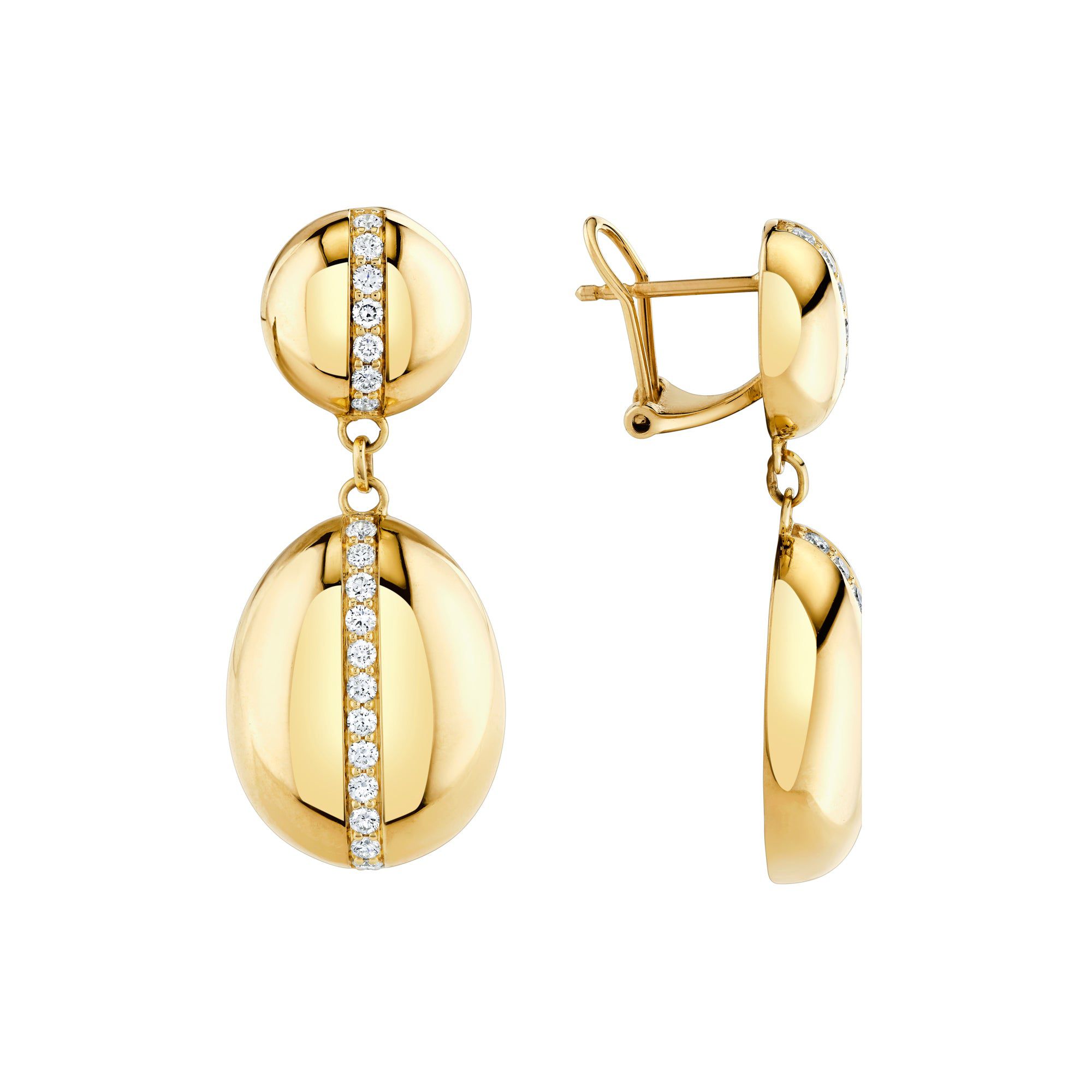 MICHAEL M Earrings Orb Double Drop Earrings