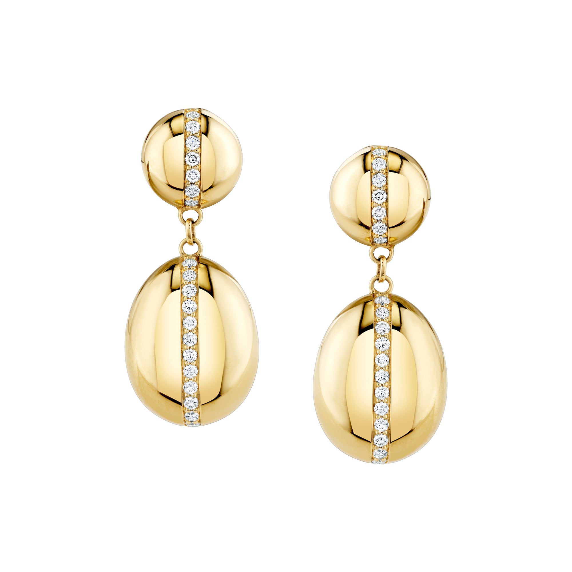 MICHAEL M Earrings Orb Double Drop Earrings