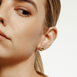 Orb Stripe Button Studs