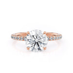 MICHAEL M Engagement Rings 18K Rose Gold Crown R706-1.5 Round R706-1.5RG