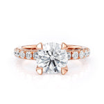 MICHAEL M Engagement Rings 18K Rose Gold Crown R716-2 R716-2RG