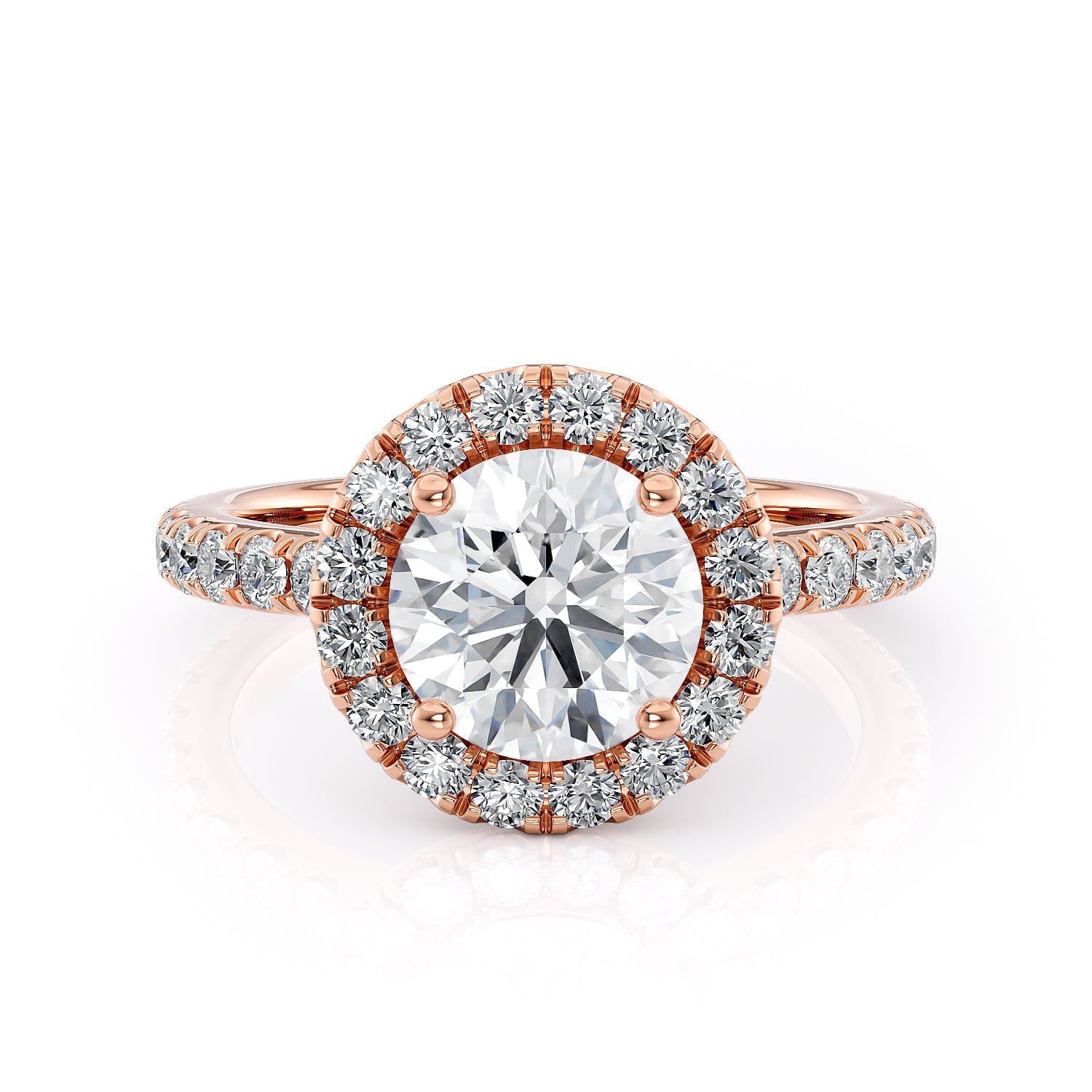 MICHAEL M Engagement Rings 18K Rose Gold Europa R320-1.5 R320-1.5RG