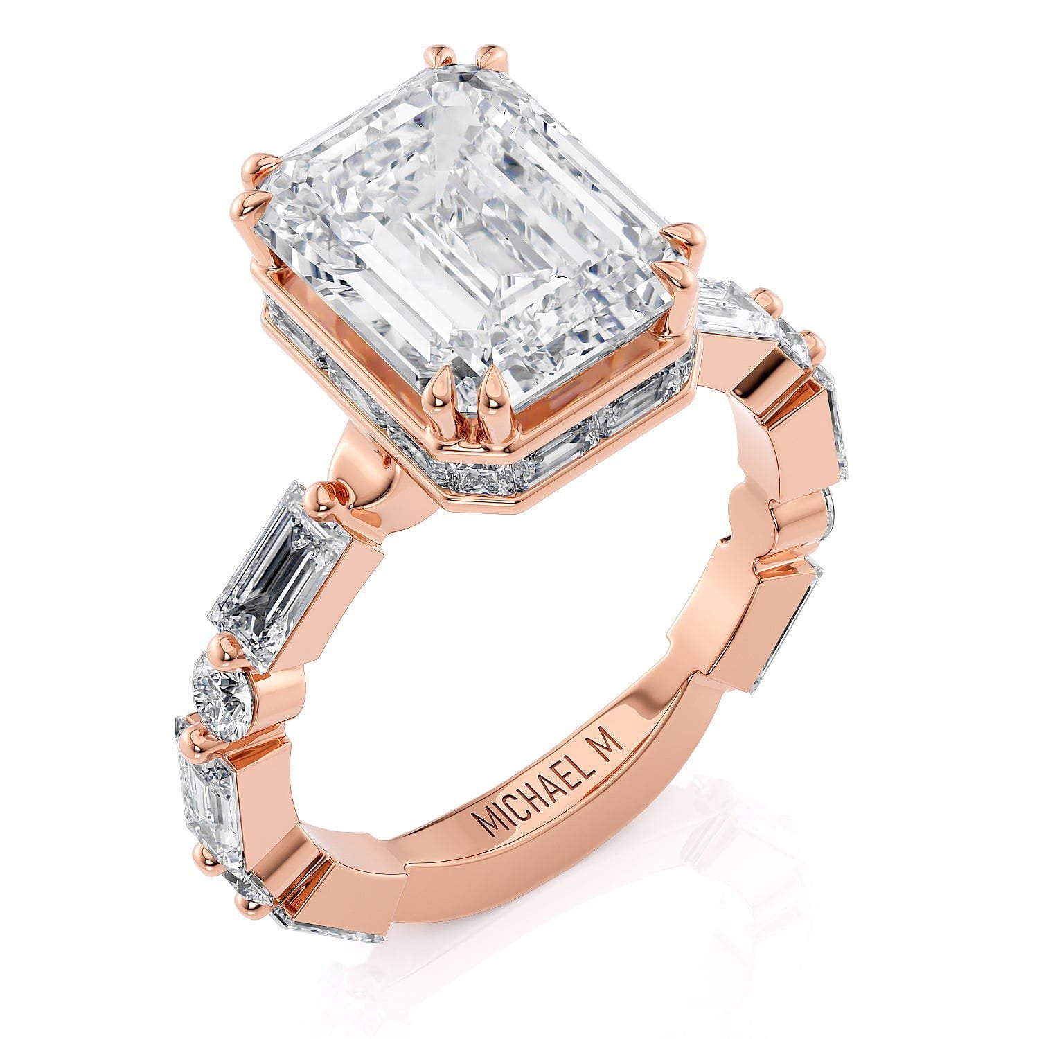 MICHAEL M Engagement Rings 18K Rose Gold Montage R830-3
