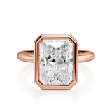MICHAEL M Engagement Rings 18K Rose Gold Solitaire R838-3 Radiant R838-3-RA-RG