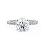 MICHAEL M Engagement Rings 18K White Gold Crown R706-1.5 Round R706-1.5WG