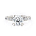 MICHAEL M Engagement Rings 18K White Gold Crown R716-2 R716-2WG