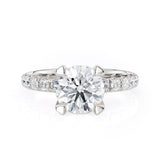 MICHAEL M Engagement Rings 18K White Gold Crown R716-2 R716-2WG