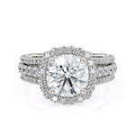 MICHAEL M Engagement Rings 18K White Gold Strada R681-1.5 R681-1.5WG