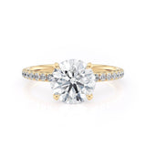 MICHAEL M Engagement Rings 18K Yellow Gold Crown R706-1.5 Round R706-1.5YG