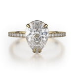 MICHAEL M Engagement Rings 18K Yellow Gold Crown R715-2PR R715-2PRYG