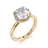 MICHAEL M Engagement Rings 18K Yellow Gold Monarch R836-3 Round R836-3-RD-YG