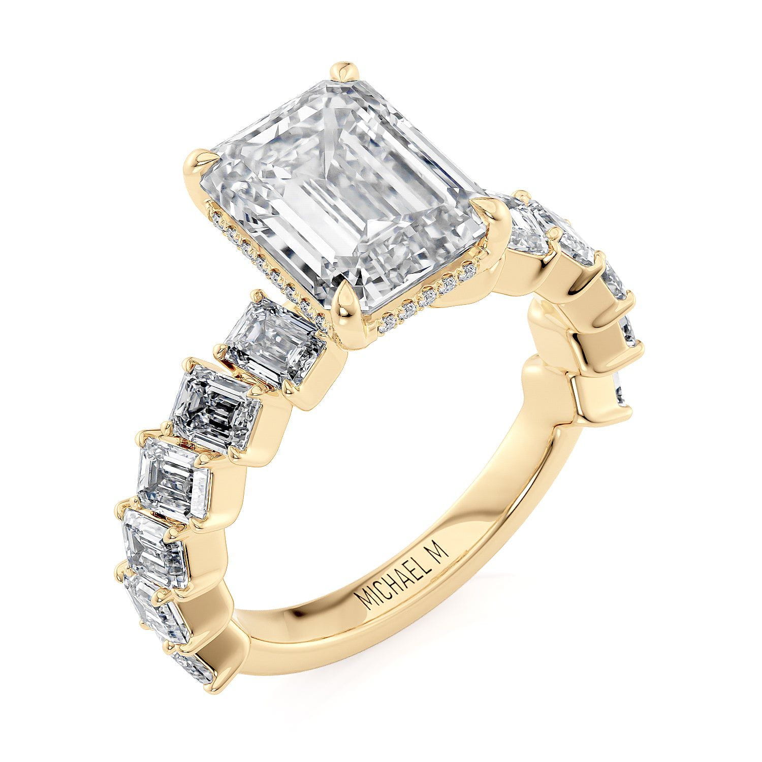 MICHAEL M Engagement Rings 18K Yellow Gold Montage R825-3