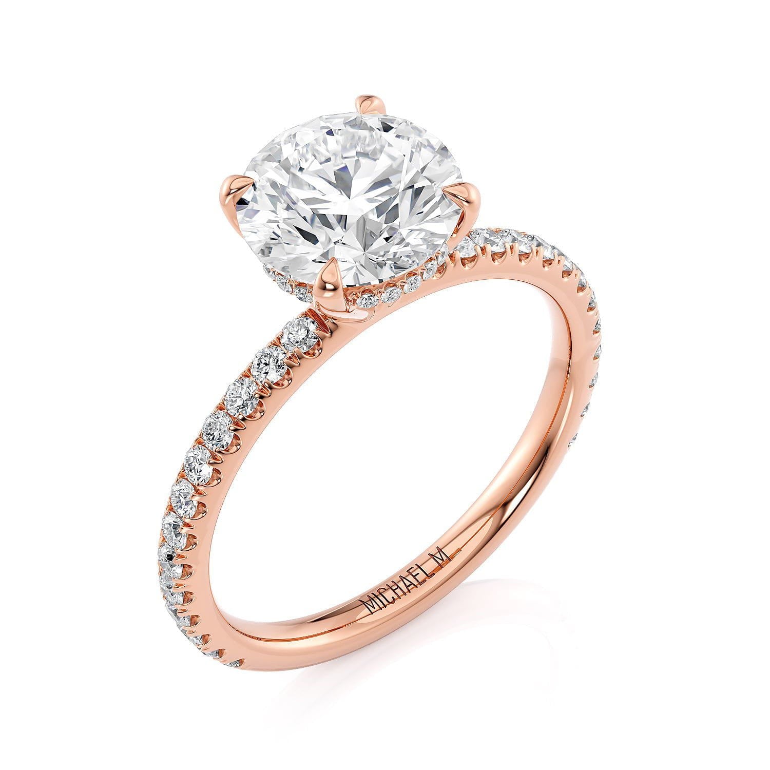 MICHAEL M Engagement Rings Crown R706-1.5 Round