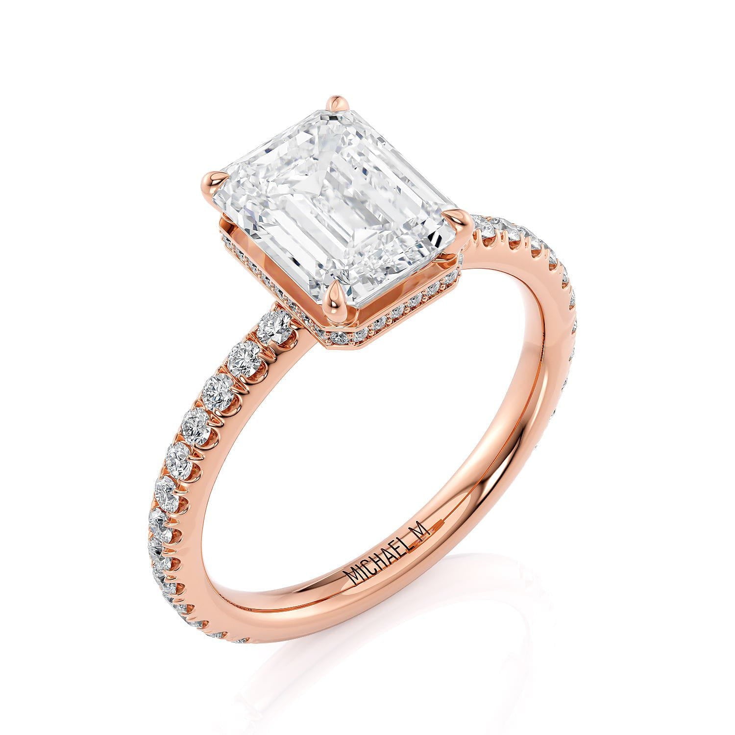 MICHAEL M Engagement Rings CROWN R715-2 Emerald