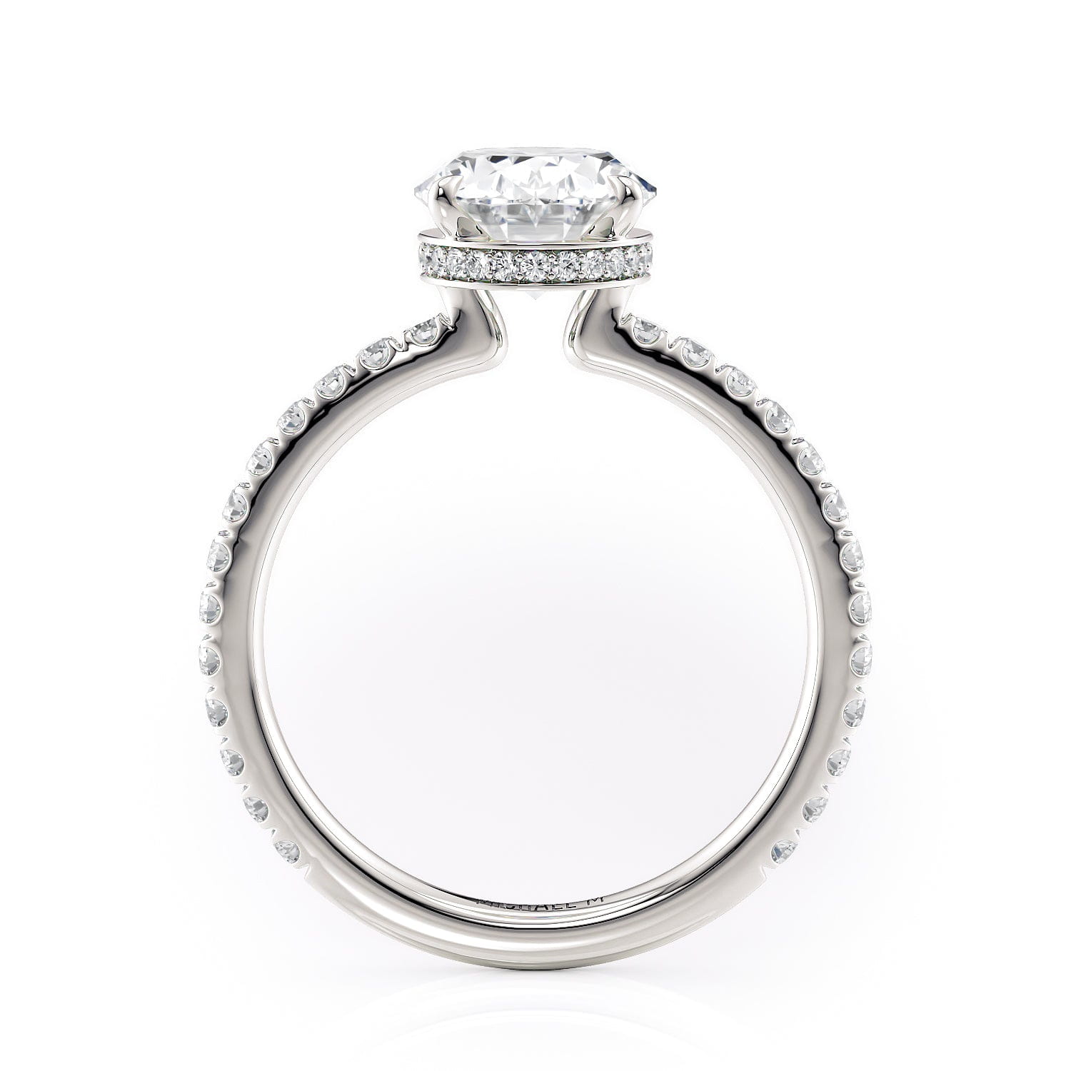 MICHAEL M Engagement Rings Crown R715-2 Oval