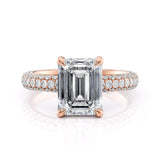 MICHAEL M Engagement Rings Crown R812PV-3 Emerald