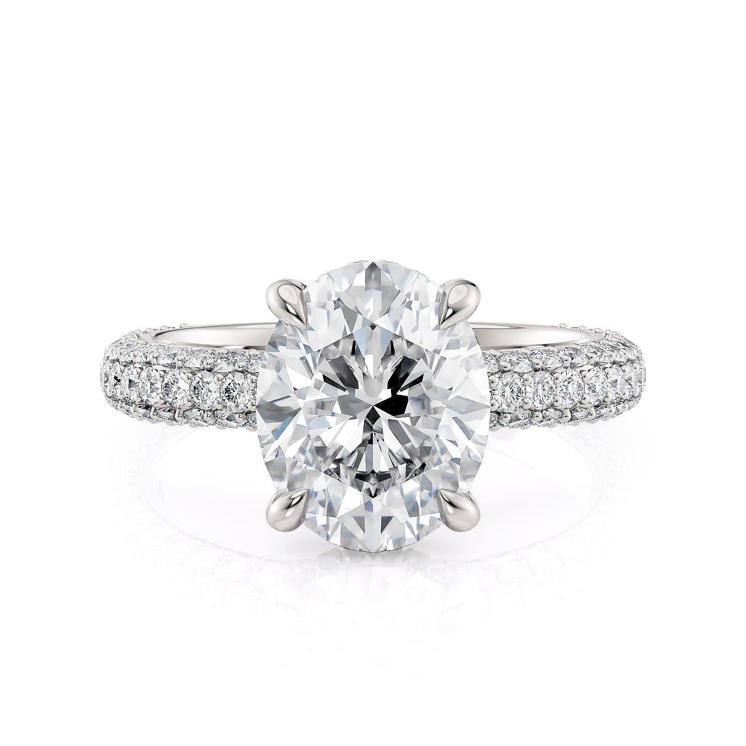 MICHAEL M Engagement Rings Crown R812PV-3 Oval