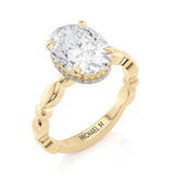 MICHAEL M Engagement Rings Crown R829-3 Oval