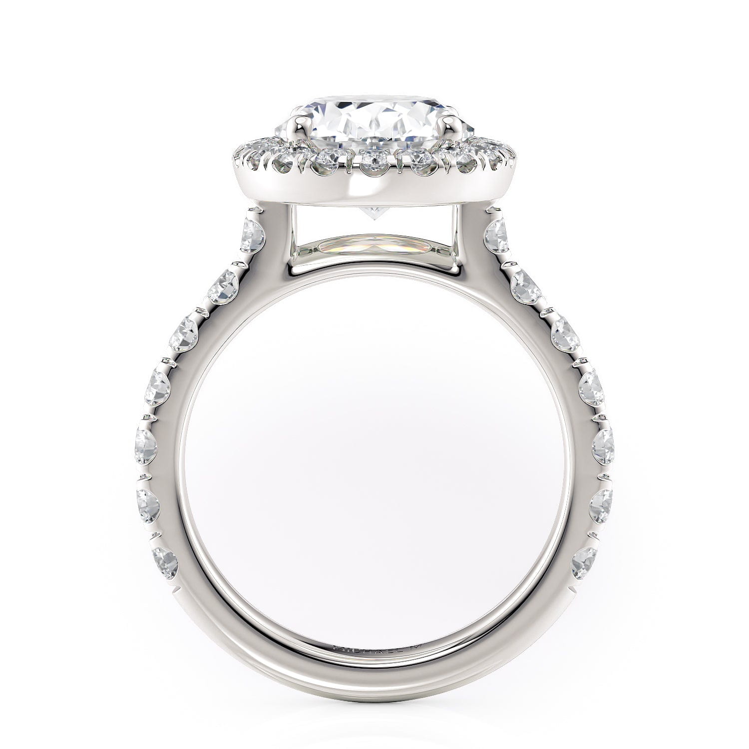 MICHAEL M Engagement Rings Europa R320L-3-OV