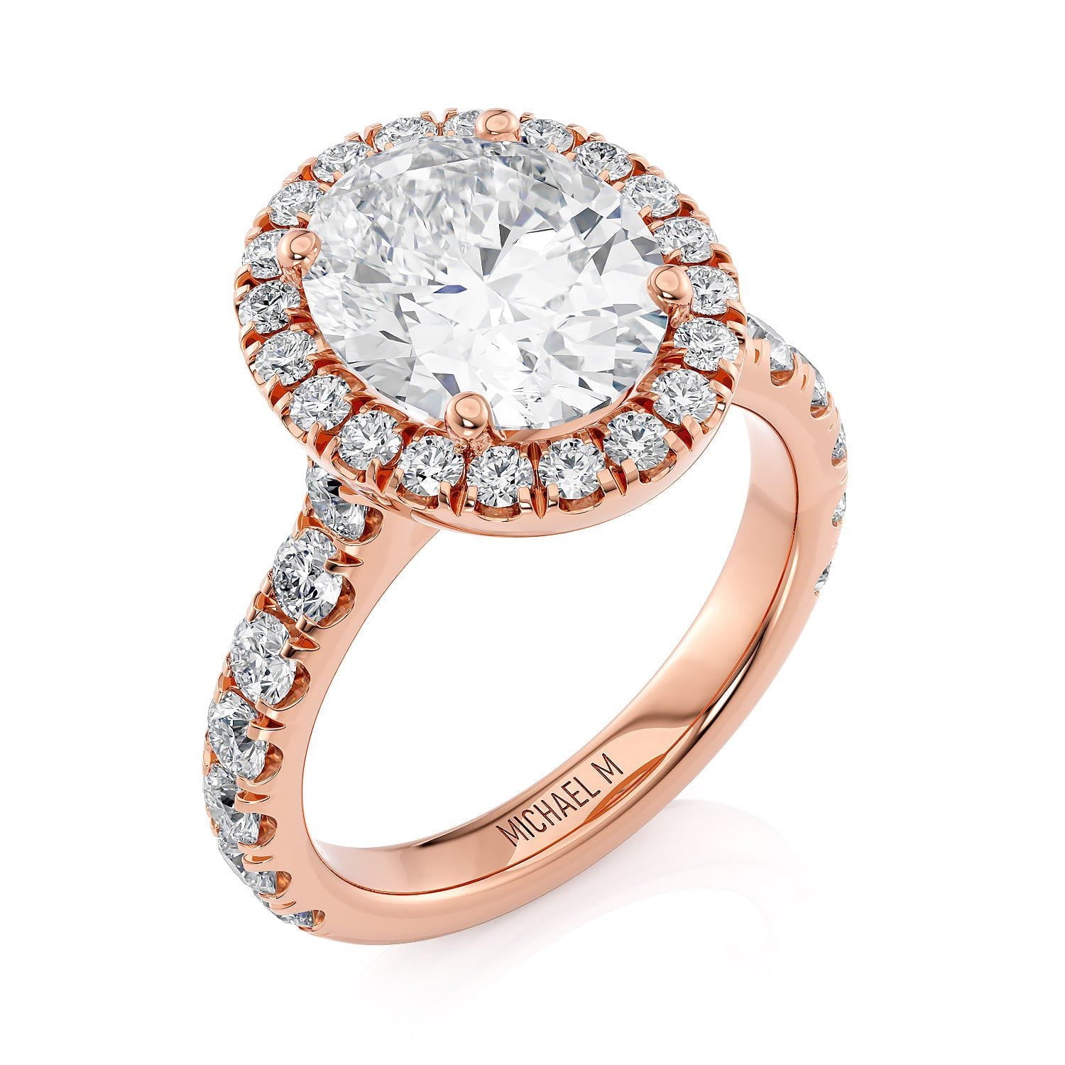 MICHAEL M Engagement Rings Europa R320L-3-OV