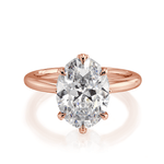 MICHAEL M Engagement Rings Monarch R834-3 Oval
