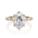 MICHAEL M Engagement Rings Monarch R837-3 Oval