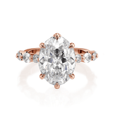 MICHAEL M Engagement Rings Monarch R837-3 Oval
