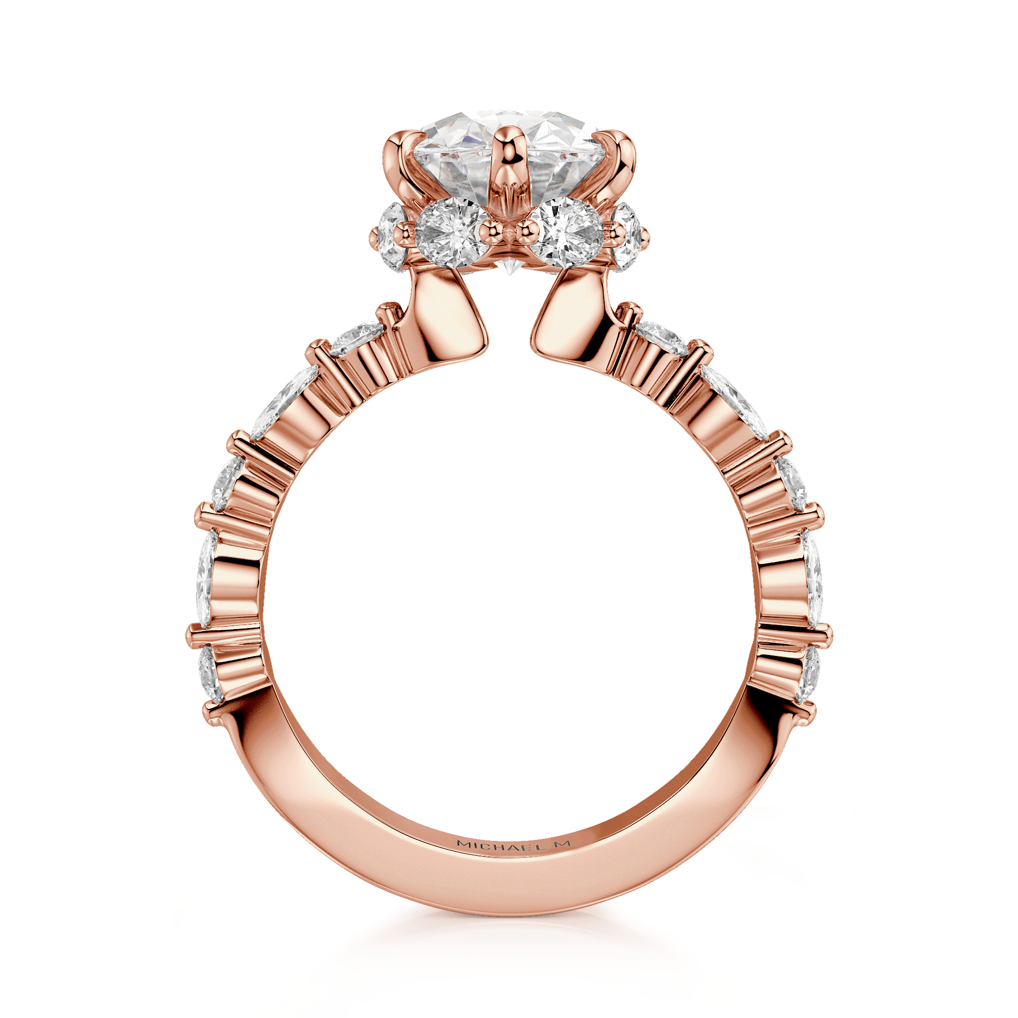 MICHAEL M Engagement Rings Monarch R837-3 Oval