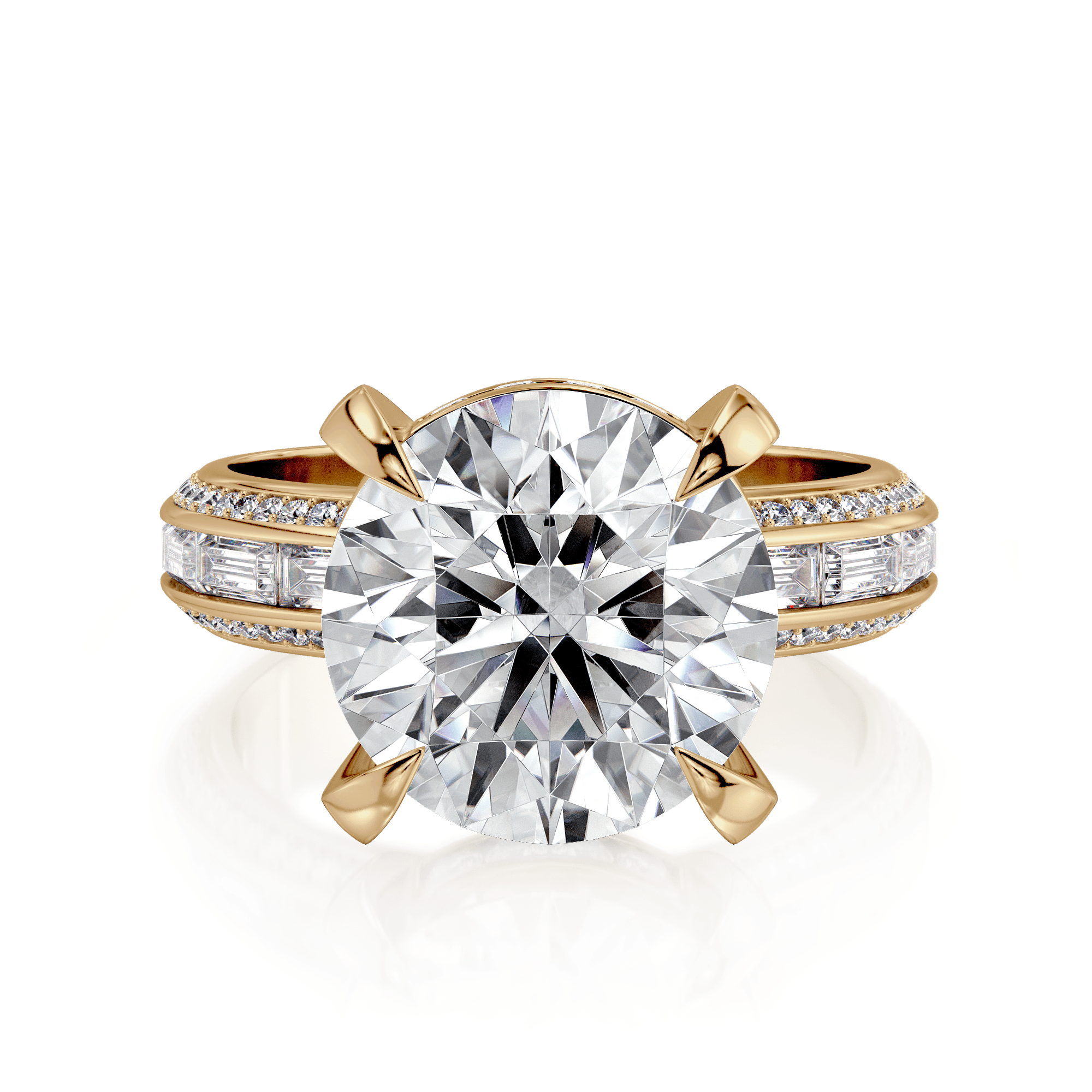 MICHAEL M Engagement Rings Montage R835-4 Round