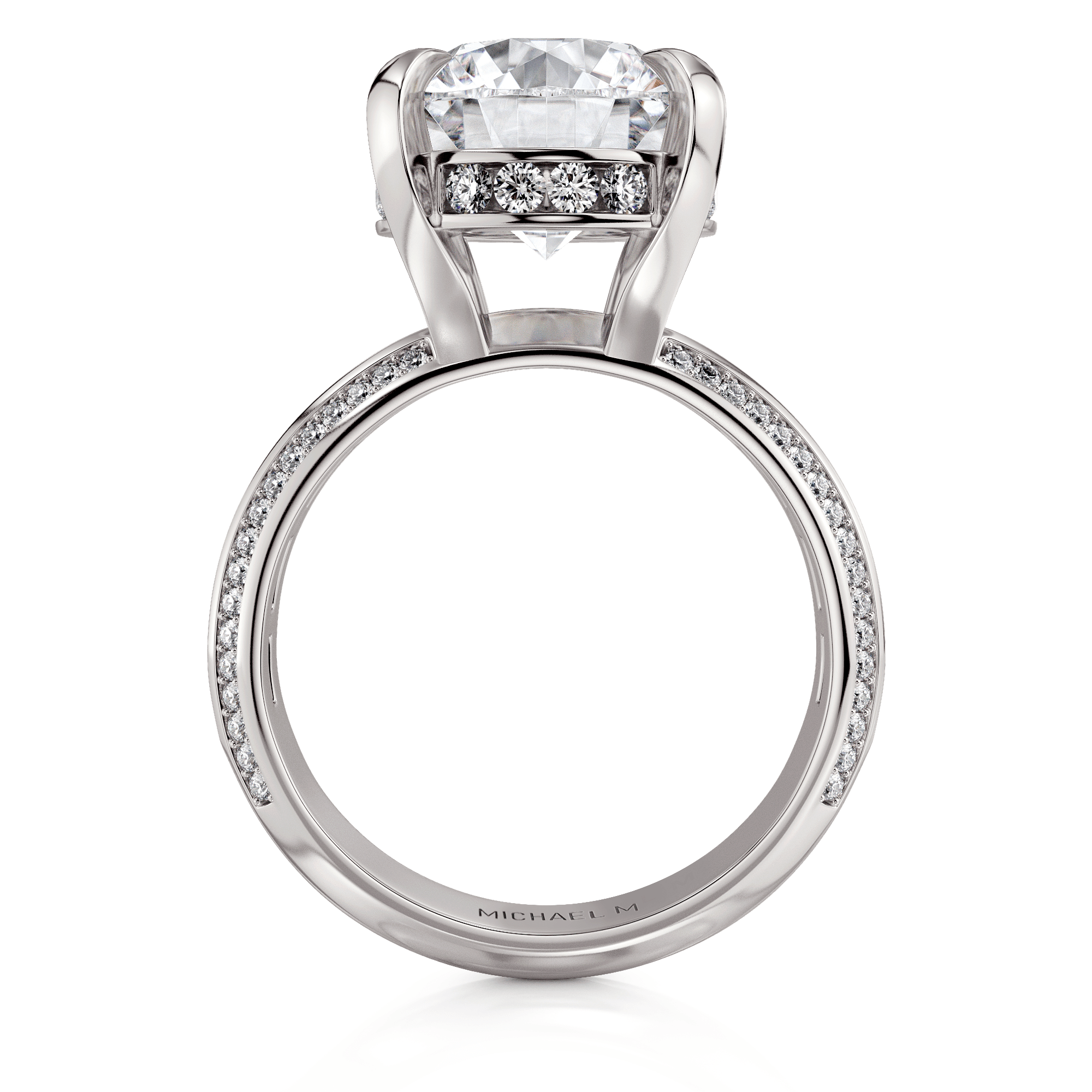 MICHAEL M Engagement Rings Montage R835-4 Round