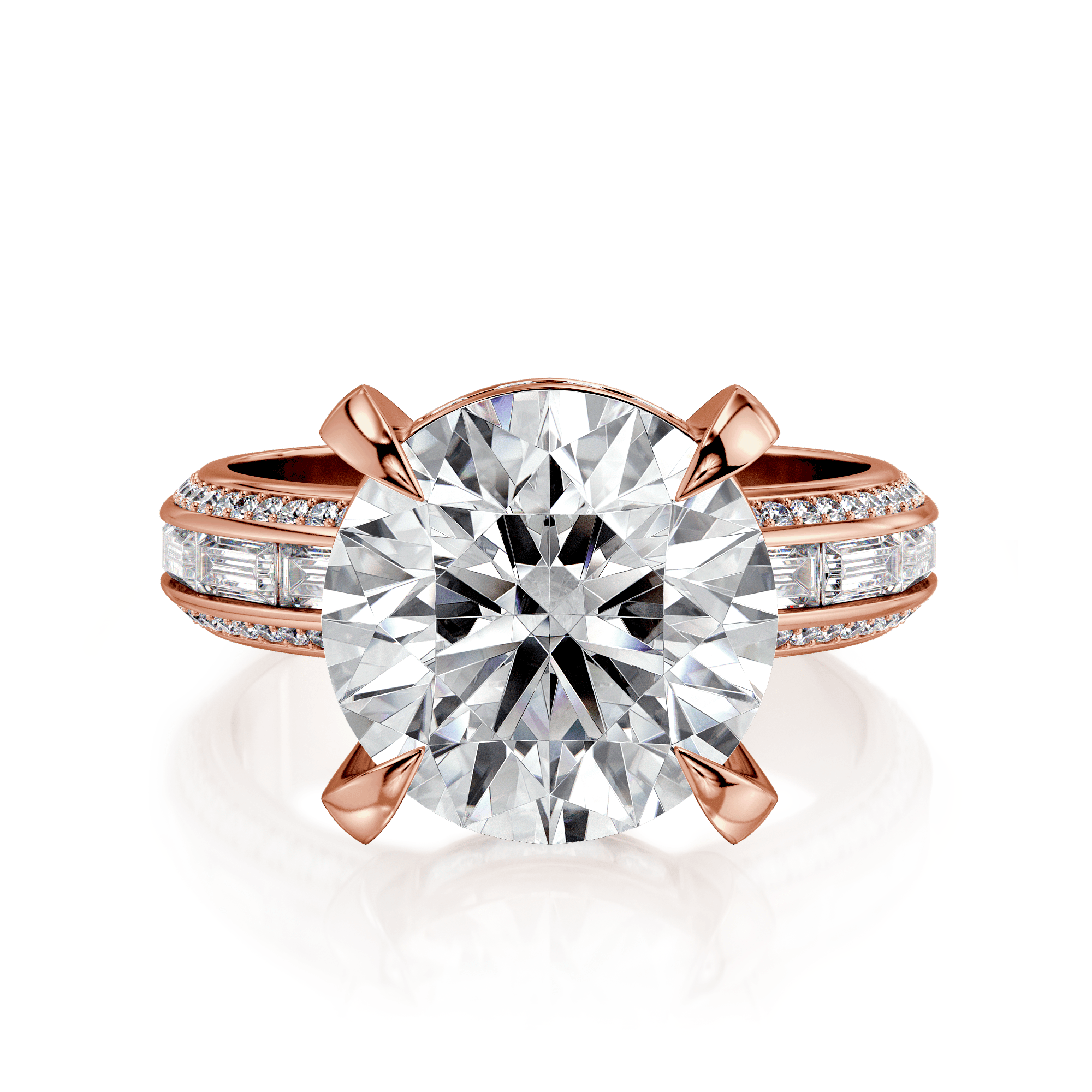 MICHAEL M Engagement Rings Montage R835-4 Round
