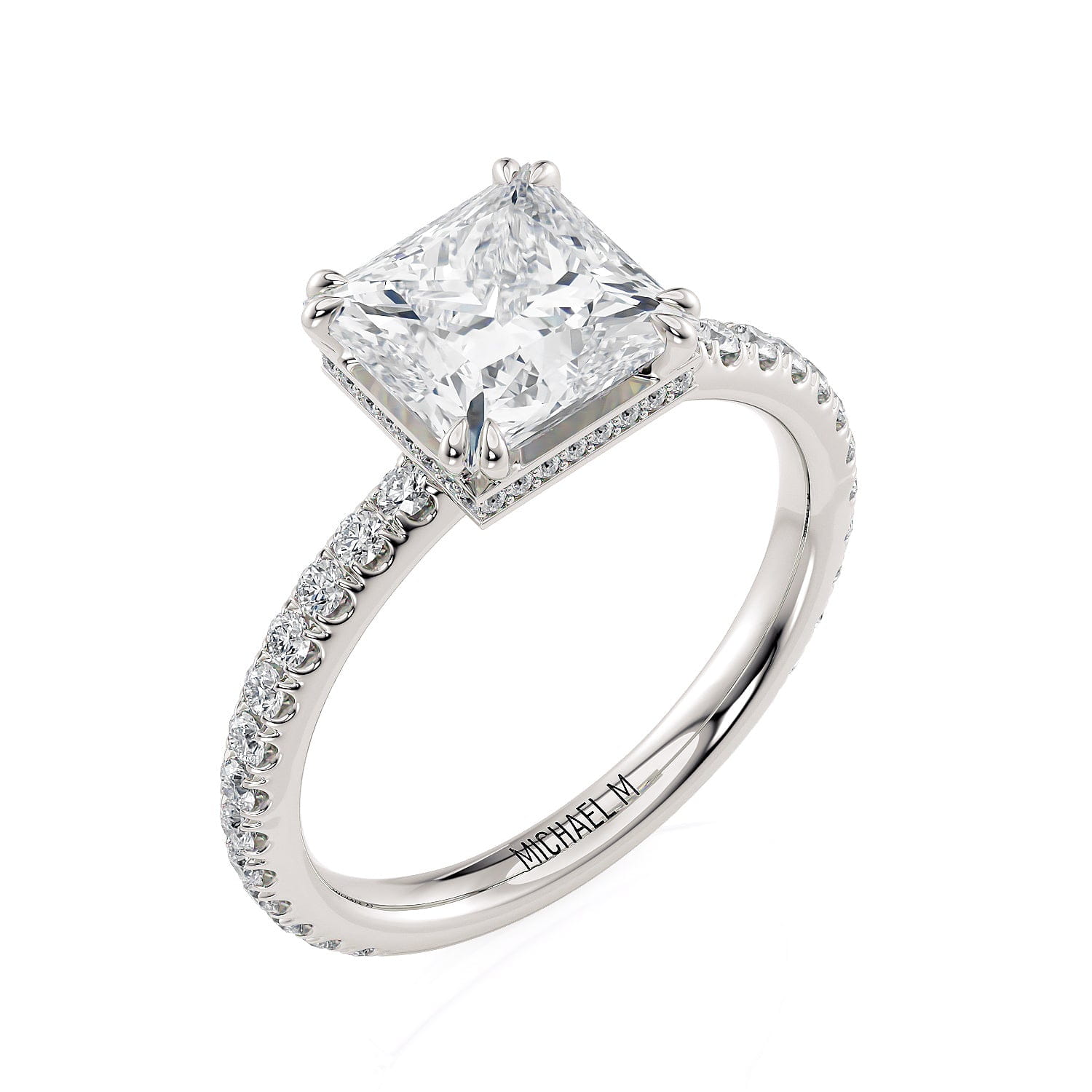 MICHAEL M Engagement Rings Platinum Crown R715-2P R715-2PP