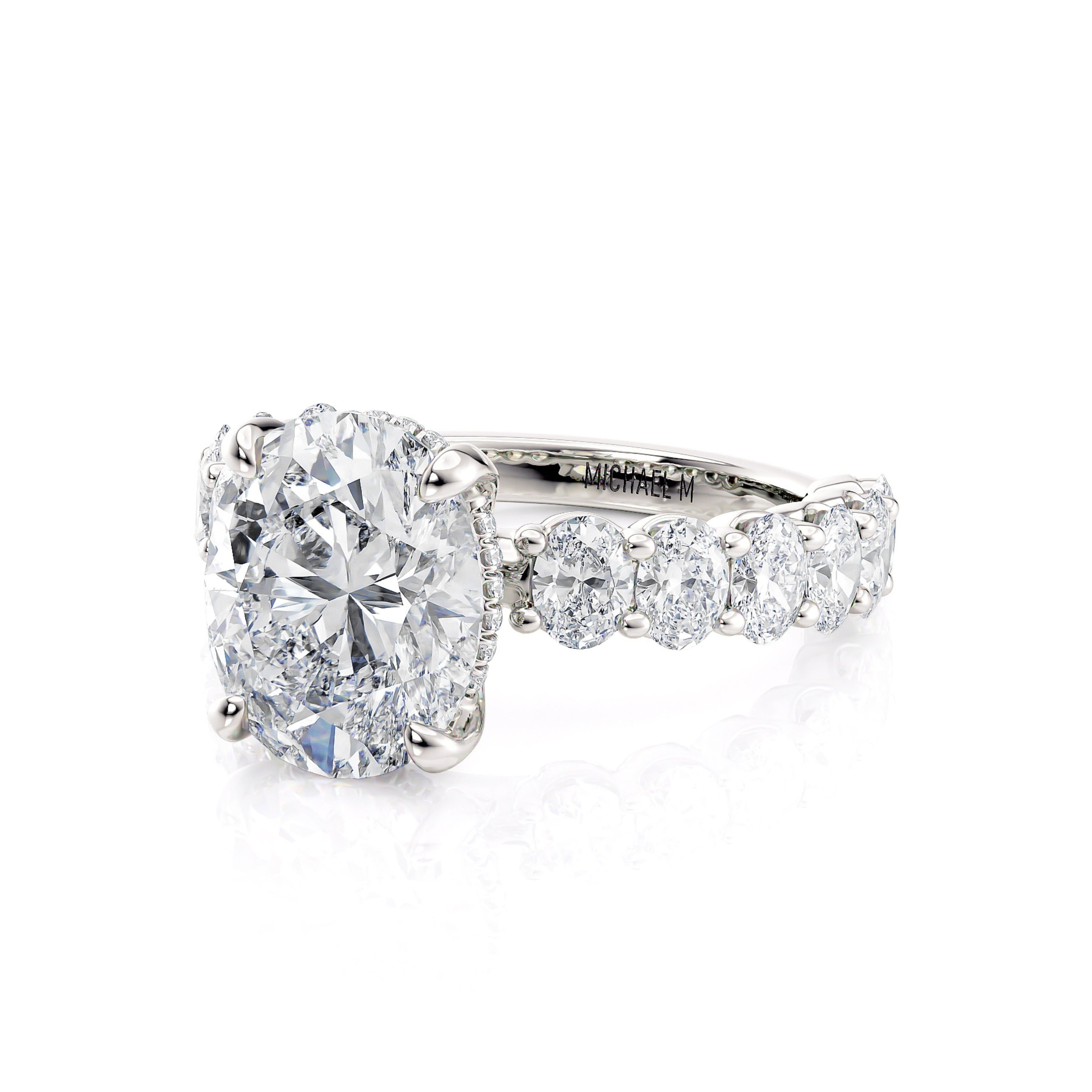 MICHAEL M Engagement Rings Platinum Montage R795-4 R795-4