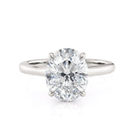 MICHAEL M Engagement Rings Platinum Montage R826-3-OV