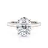 MICHAEL M Engagement Rings Platinum Montage R826-3-OV