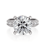 MICHAEL M Engagement Rings Platinum Montage R835-4 Round